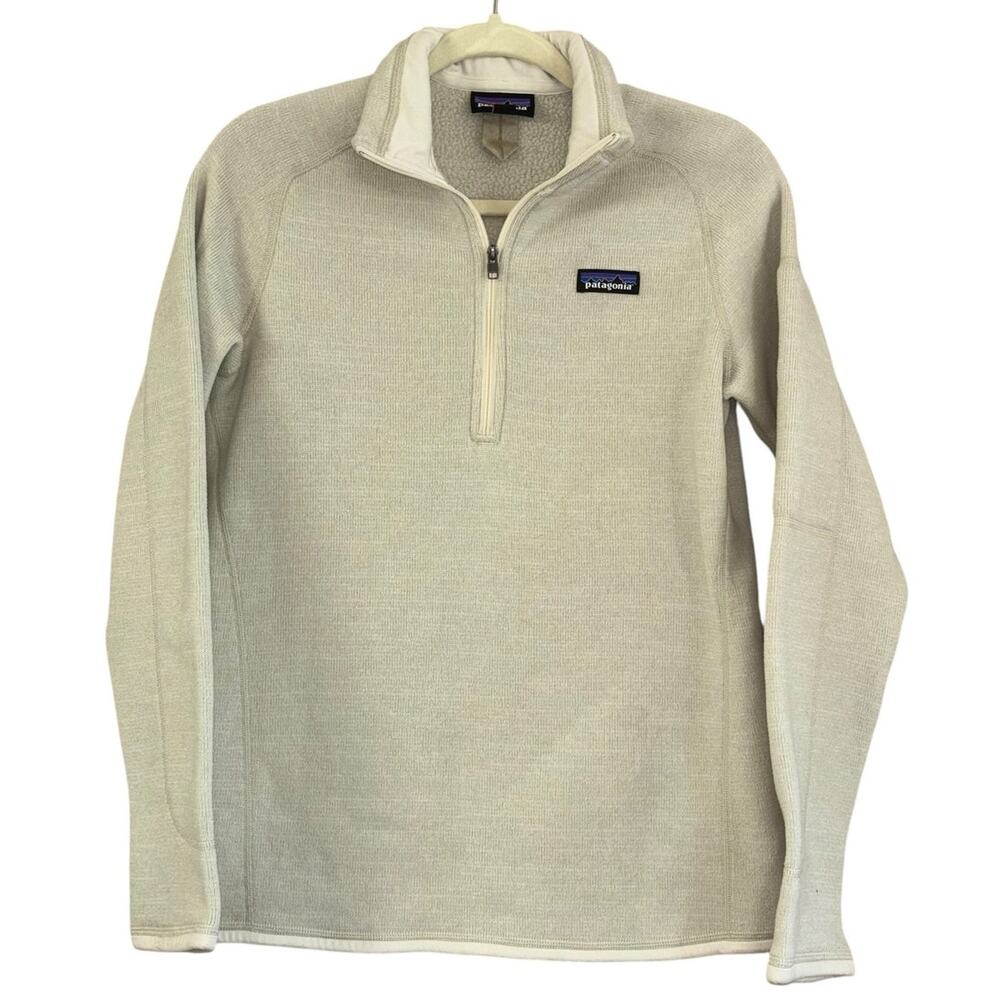 Patagonia Better Sweater Off White Quarter Zip Women’s M Casual Athletic Outdoor